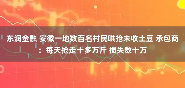 东润金融 安徽一地数百名村民哄抢未收土豆 承包商：每天抢走十多万斤 损失数十万