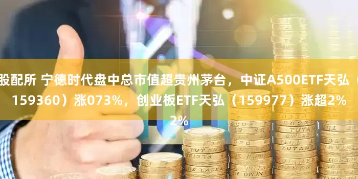 股配所 宁德时代盘中总市值超贵州茅台，中证A500ETF天弘（159360）涨073%，创业板ETF天弘（159977）涨超2%